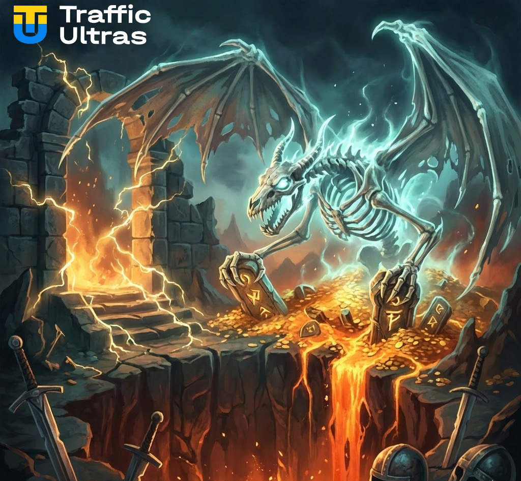 Слот Legacy of Undead Dragon Abyssways от Play’n GO с драконом, темными подземельями и огненной атмосферой