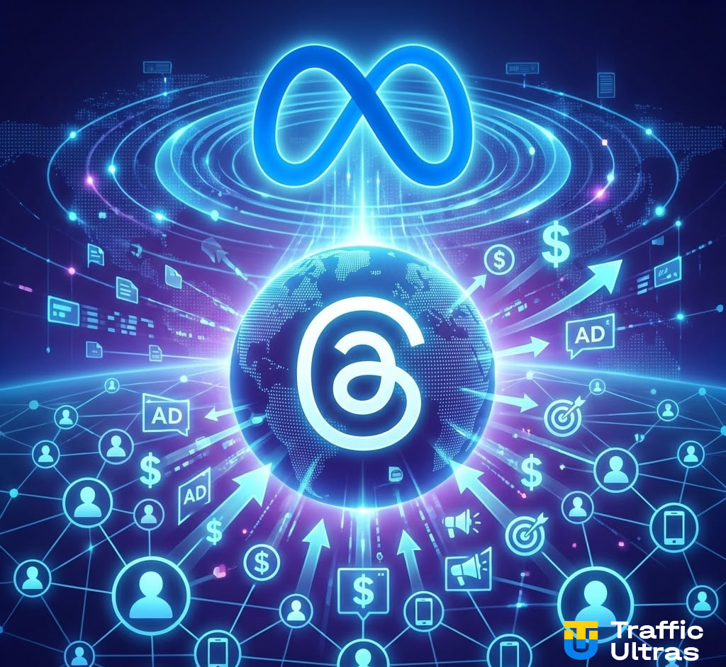  Ілюстрація реклами в стрічці Threads: формати оголошень та інтеграція з Meta Ads