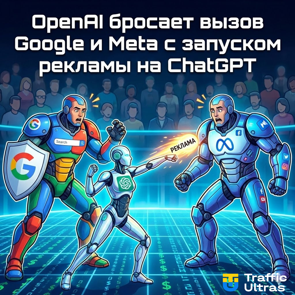 Запуск рекламы в ChatGPT от OpenAI как вызов Google и Meta