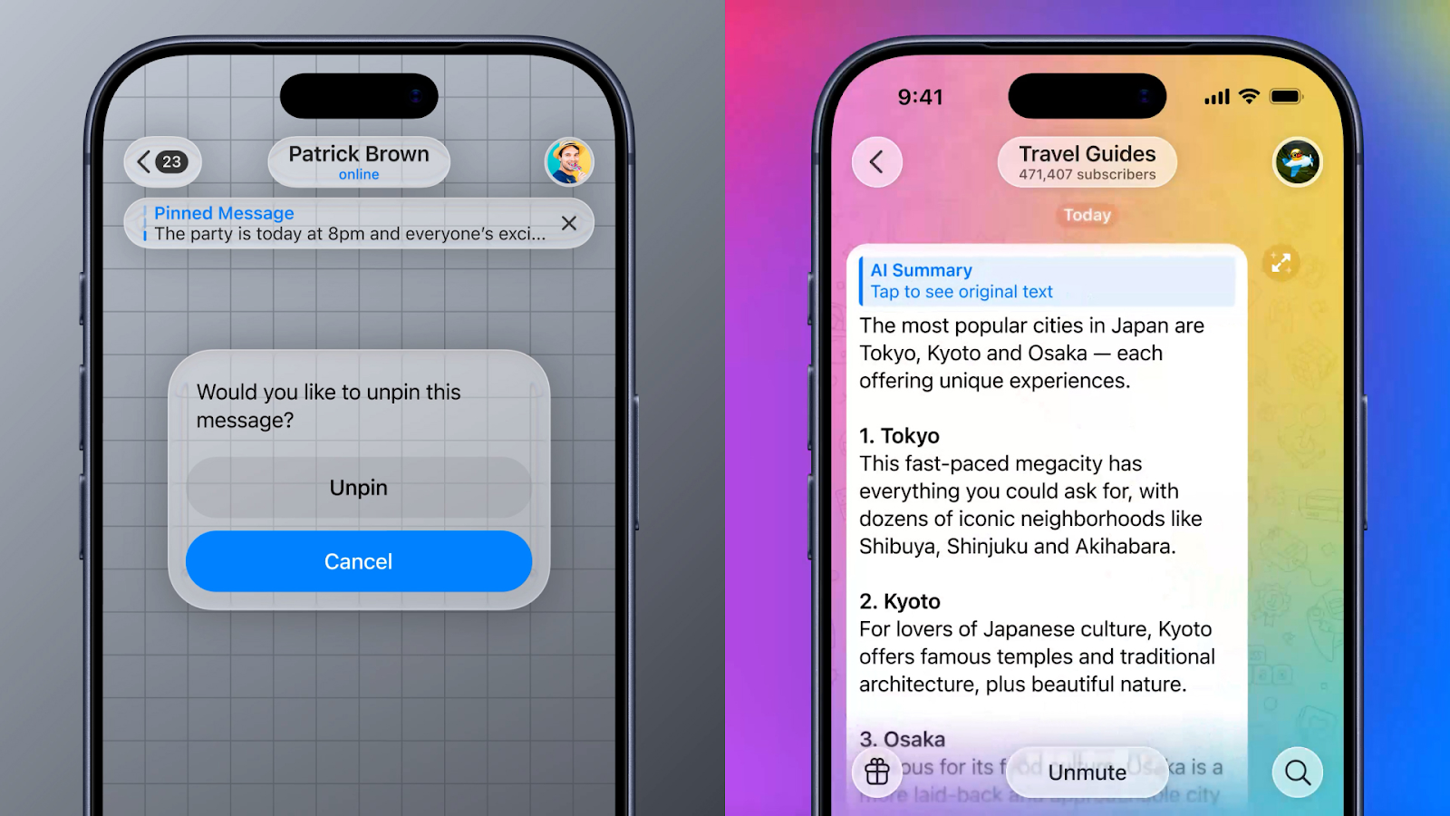 Оновлений інтерфейс Telegram 2025–2026 з AI-функціями, новим дизайном та розширеними можливостями платформи