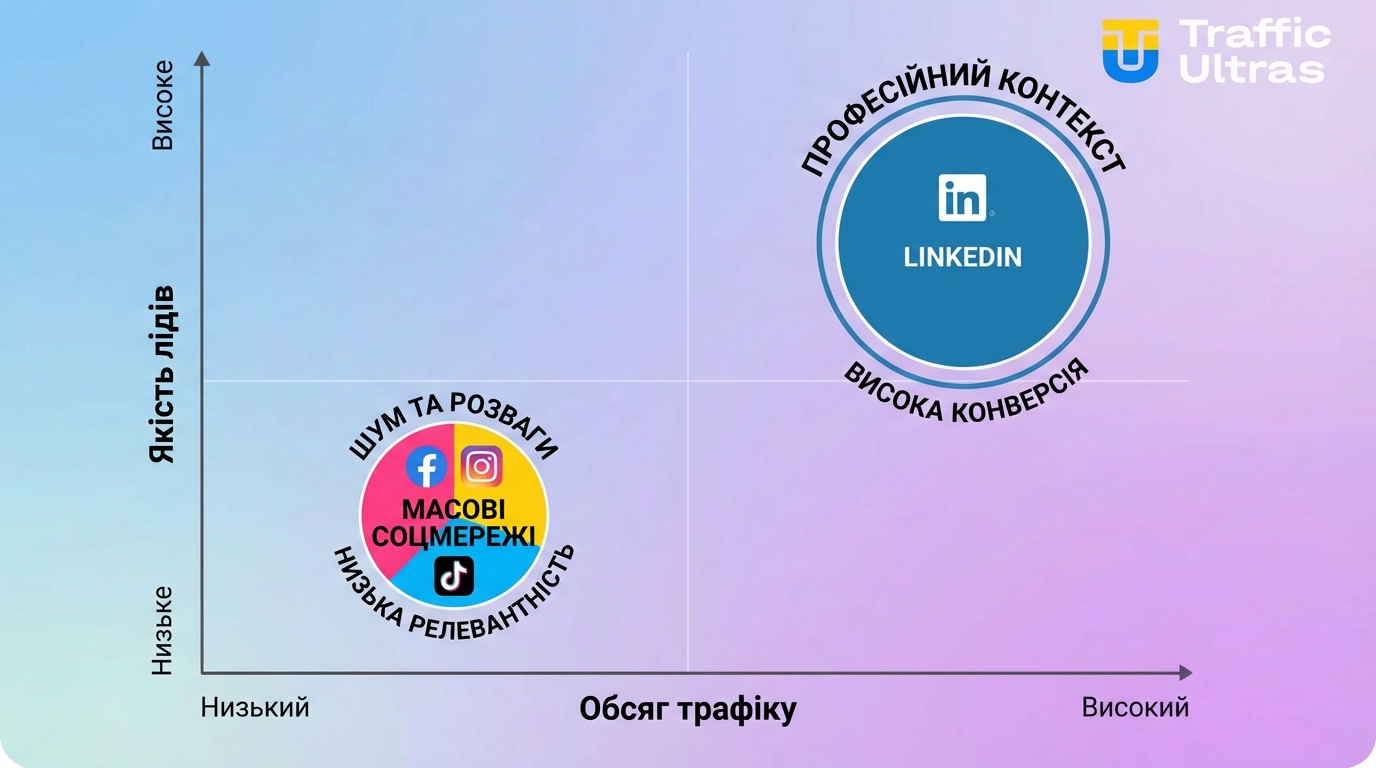 Недооціненість LinkedIn як каналу арбітражу та висока платоспроможність аудиторії