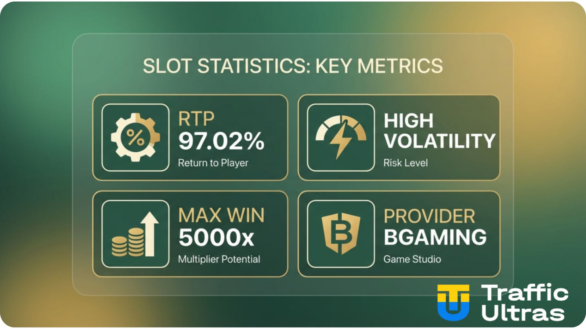 Характеристики слота Heart of Tiki от BGaming: RTP 97.02%, высокая волатильность, максимум 5000x