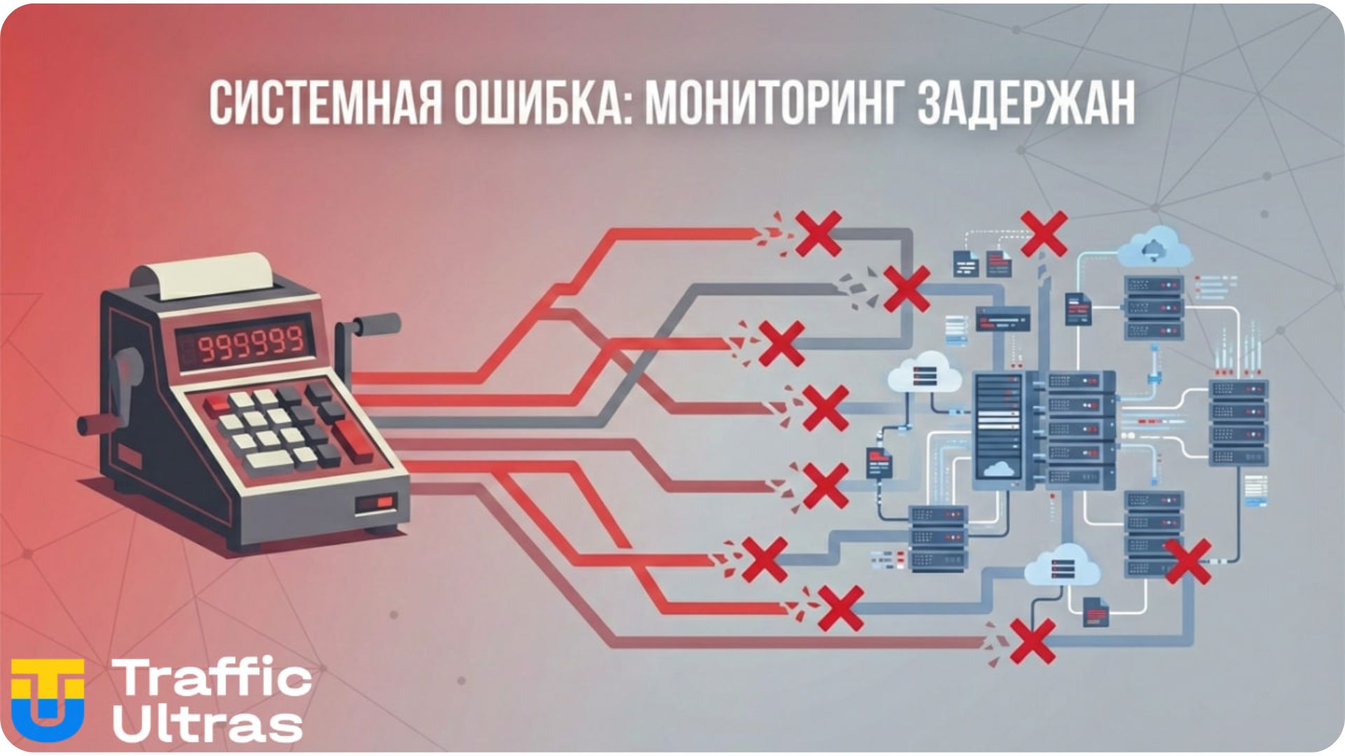 Схематичное изображение неработающей системы мониторинга iGaming.