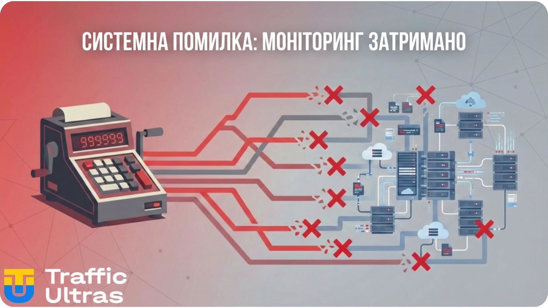 Схематичне зображення непрацюючої системи моніторингу iGaming.