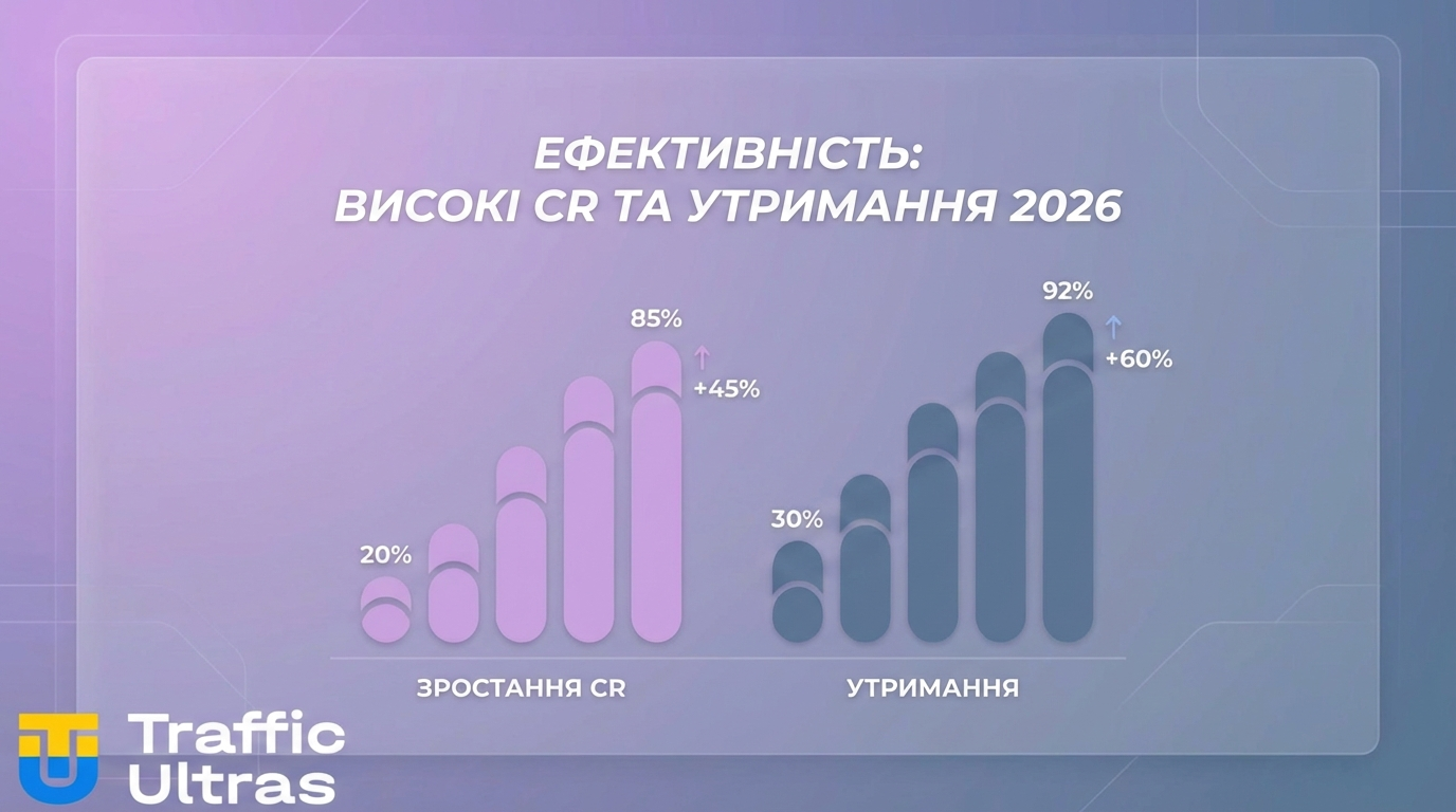 Графік зростання CR та Retention для Tap Games у 2026 році.