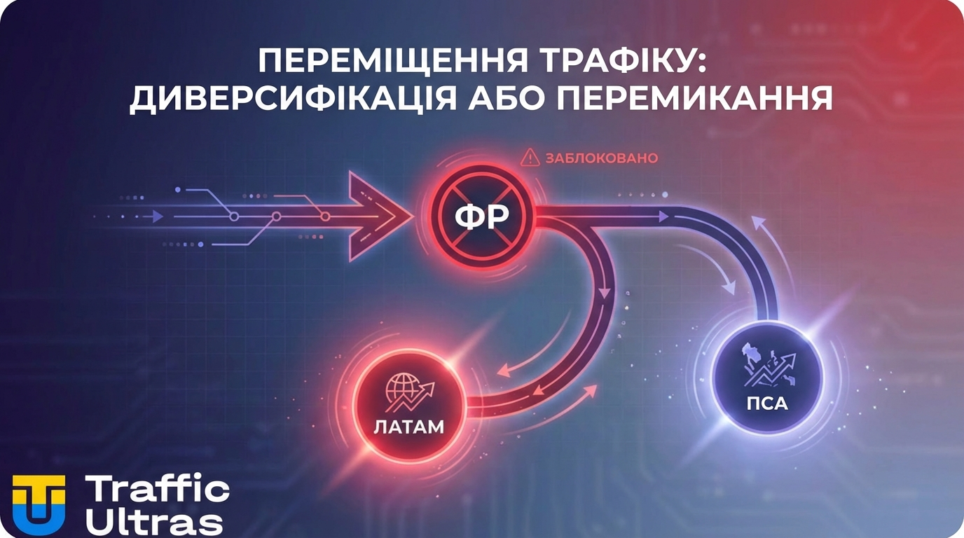 Стратегія релокації iGaming трафіку з Франції в Латам та Азію.