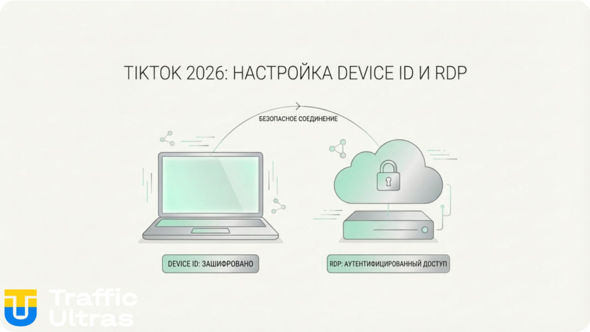 Техническая схема Trust RDP для арбитража трафика в TikTok.