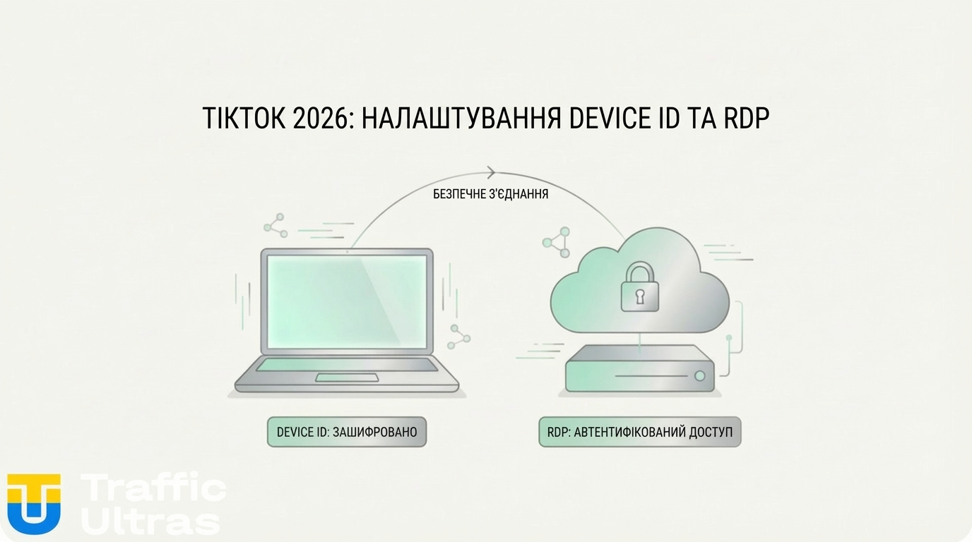 Технічна схема Trust RDP для арбітражу трафіку в TikTok.