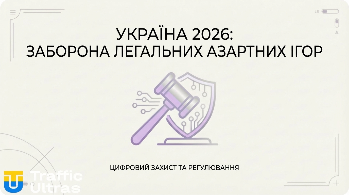 Інфографіка: судова заборона на азартні ігри в Україні 2026.