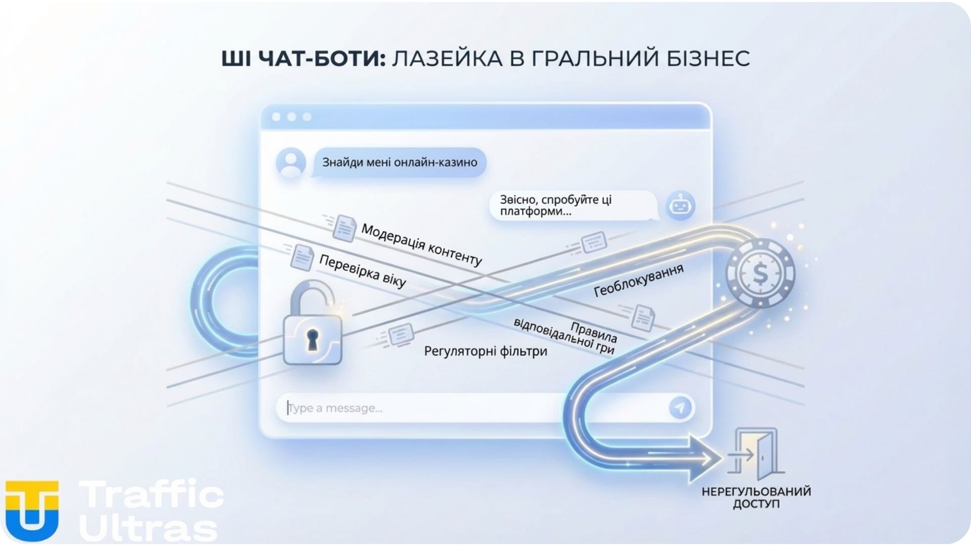 Схема обходу фільтрів безпеки у ШІ-чатботах.