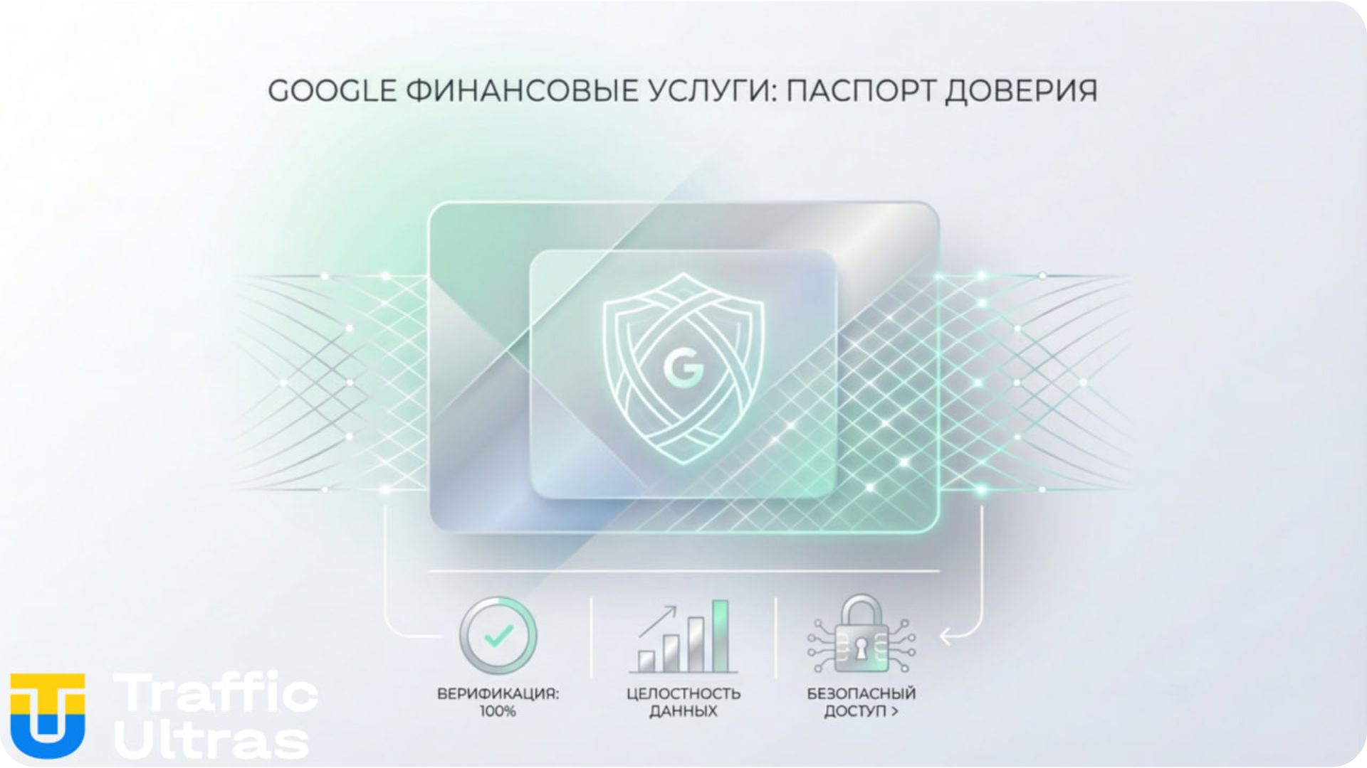 Инфографика: Цифровой паспорт Google Financial Services для рекламодателей.