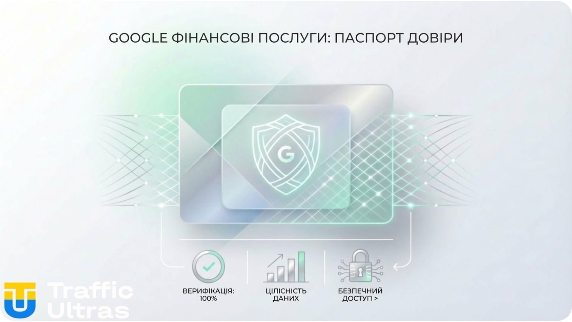 Інфографіка: Цифровий паспорт Google Financial Services для рекламодавців.