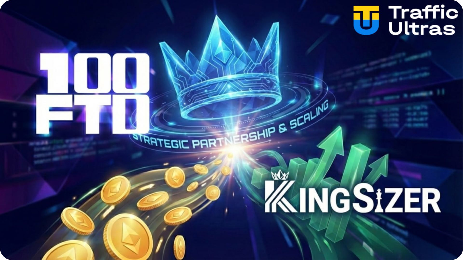 Инфографика: интеграция платформы KingSizer и трафик-экспертизы 100 FTD.