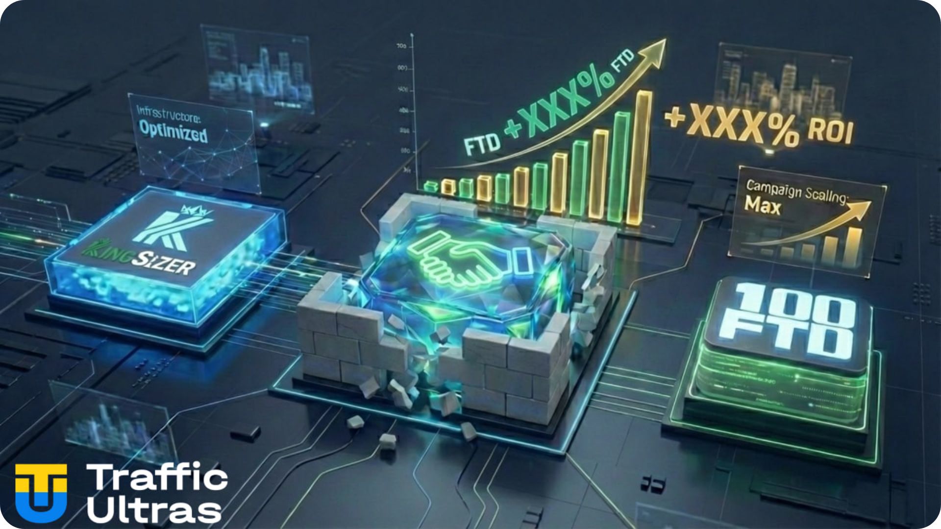 Схема масштабирования и оптимизации iGaming-продуктов 100 FTD и KingSizer.