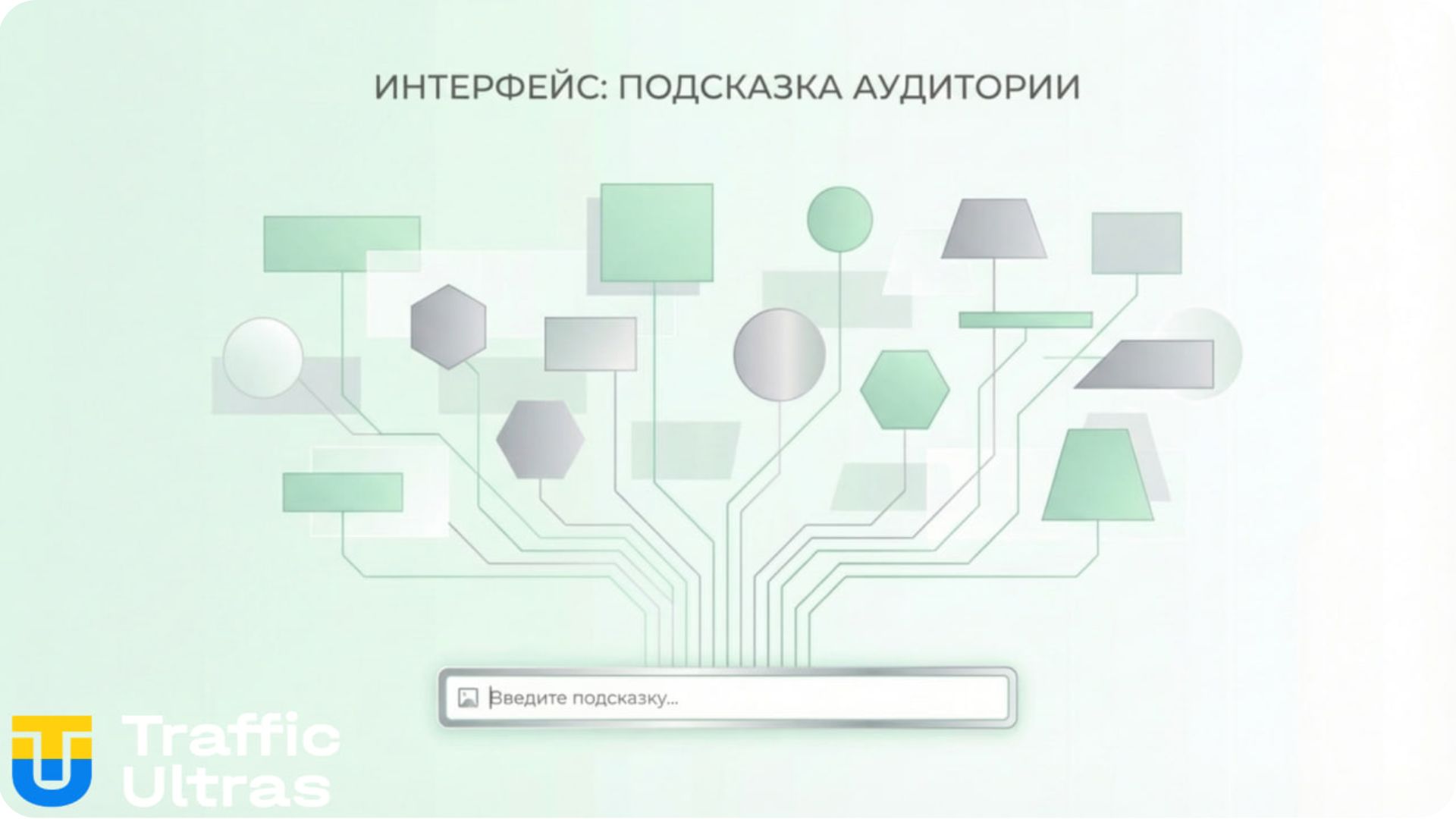 Инфографика: принцип работы Prompt-Based Targeting в интерфейсе Meta Ads.