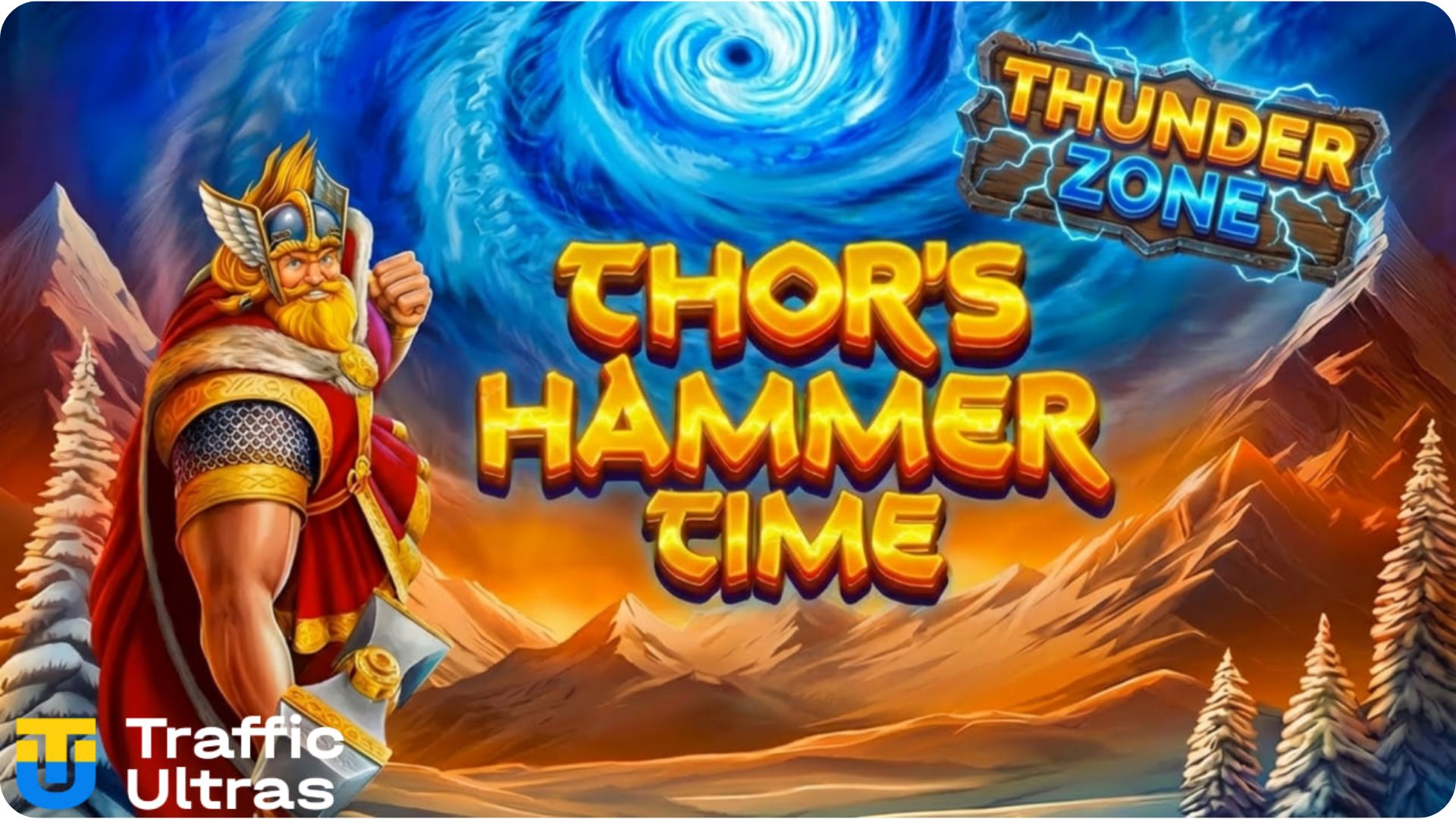«Thor’s Hammer Time» з Тором і Мьйольніром на тлі скандинавських гір. 