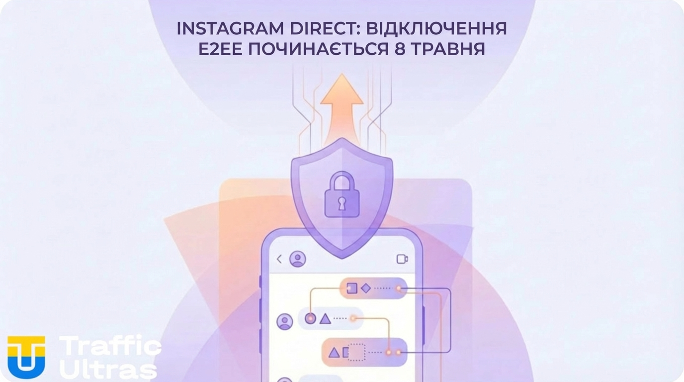 Схема: Відключення наскрізного шифрування (E2EE) в Instagram Direct.