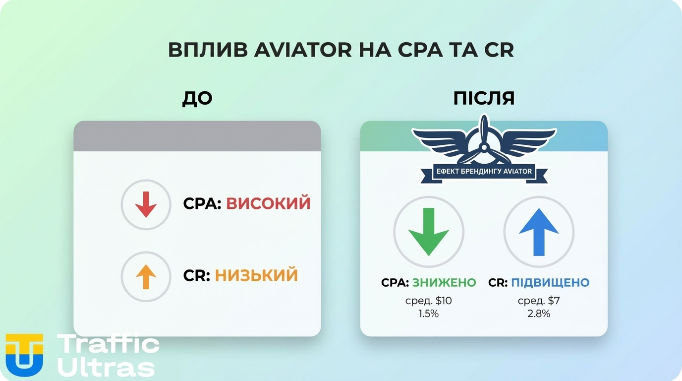 Зниження CPA та ріст CR в арбітражі завдяки бренду Aviator