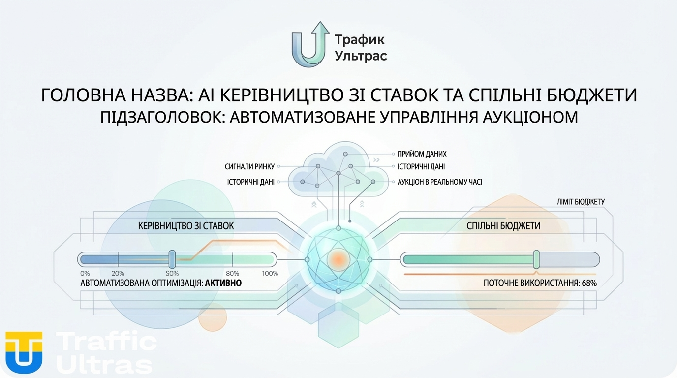 Схема Traffic Ultras: Контроль бюджетів та ШІ-підказки щодо ставок у Google Ads Editor 2.12.
