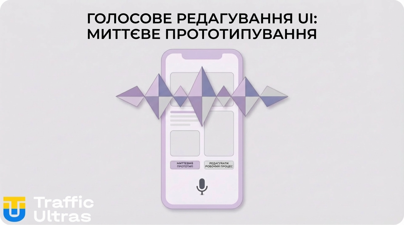 Голосове керування інтерфейсом у Google Stitch.