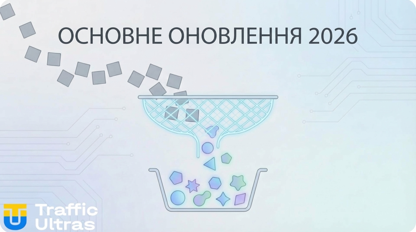 Візуалізація алгоритму Google March 2026 Core Update.