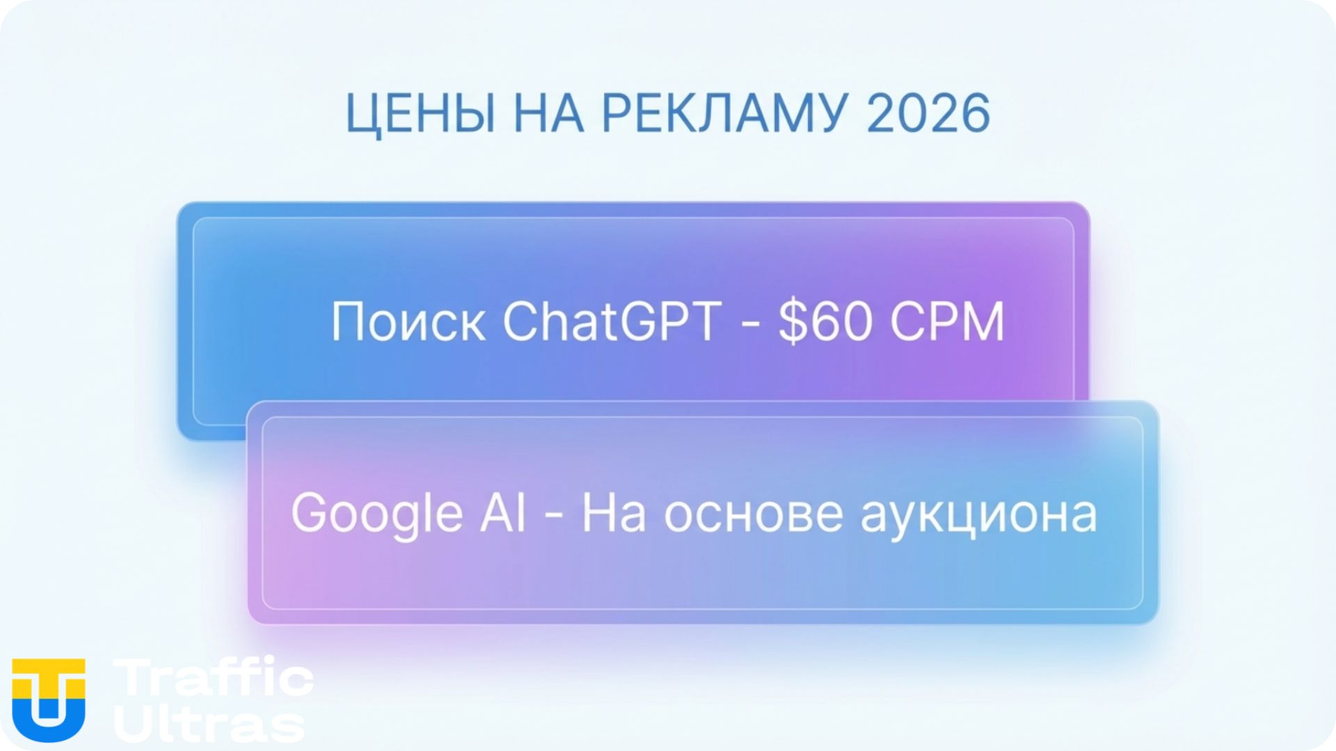 Стоимость рекламы в ChatGPT Search vs Google AI Mode 2026.