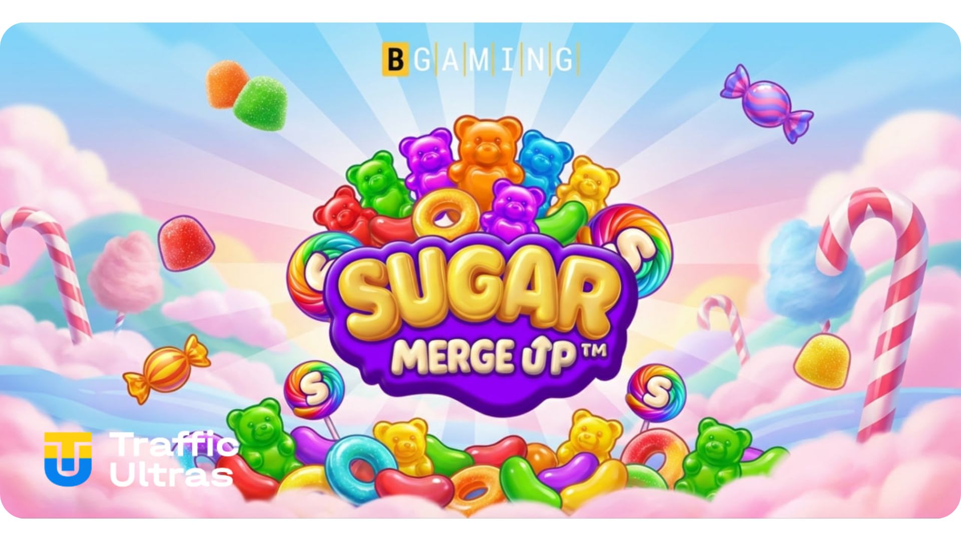 Главный баннер слота Sugar Merge Up от BGaming