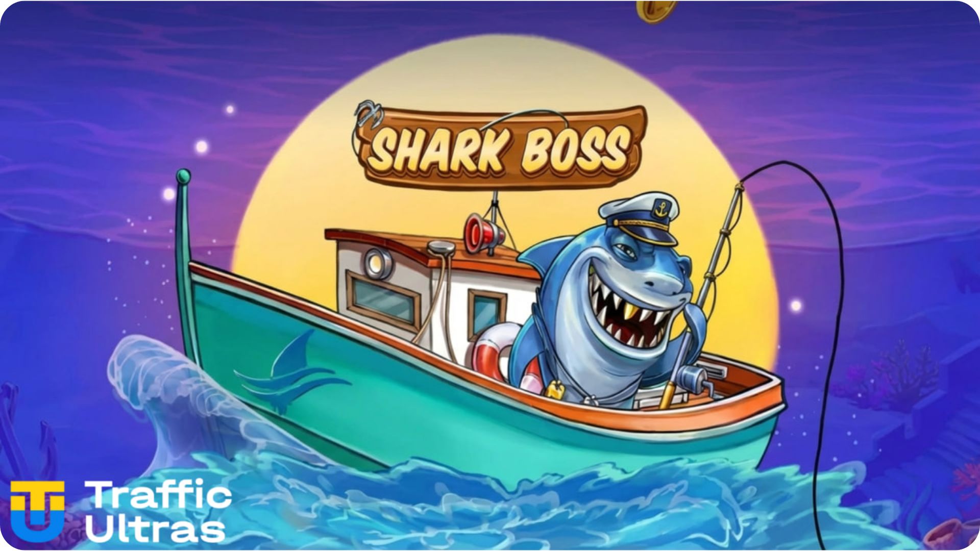 Головна заставка слота Shark Boss від Red Tiger Gaming