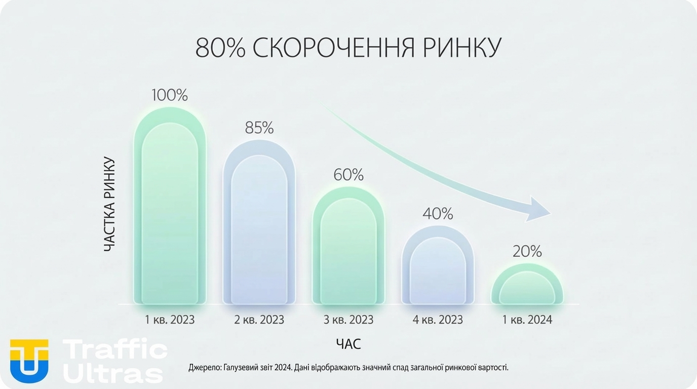 Інфографіка падіння кількості офшорних операторів на Філіппінах.