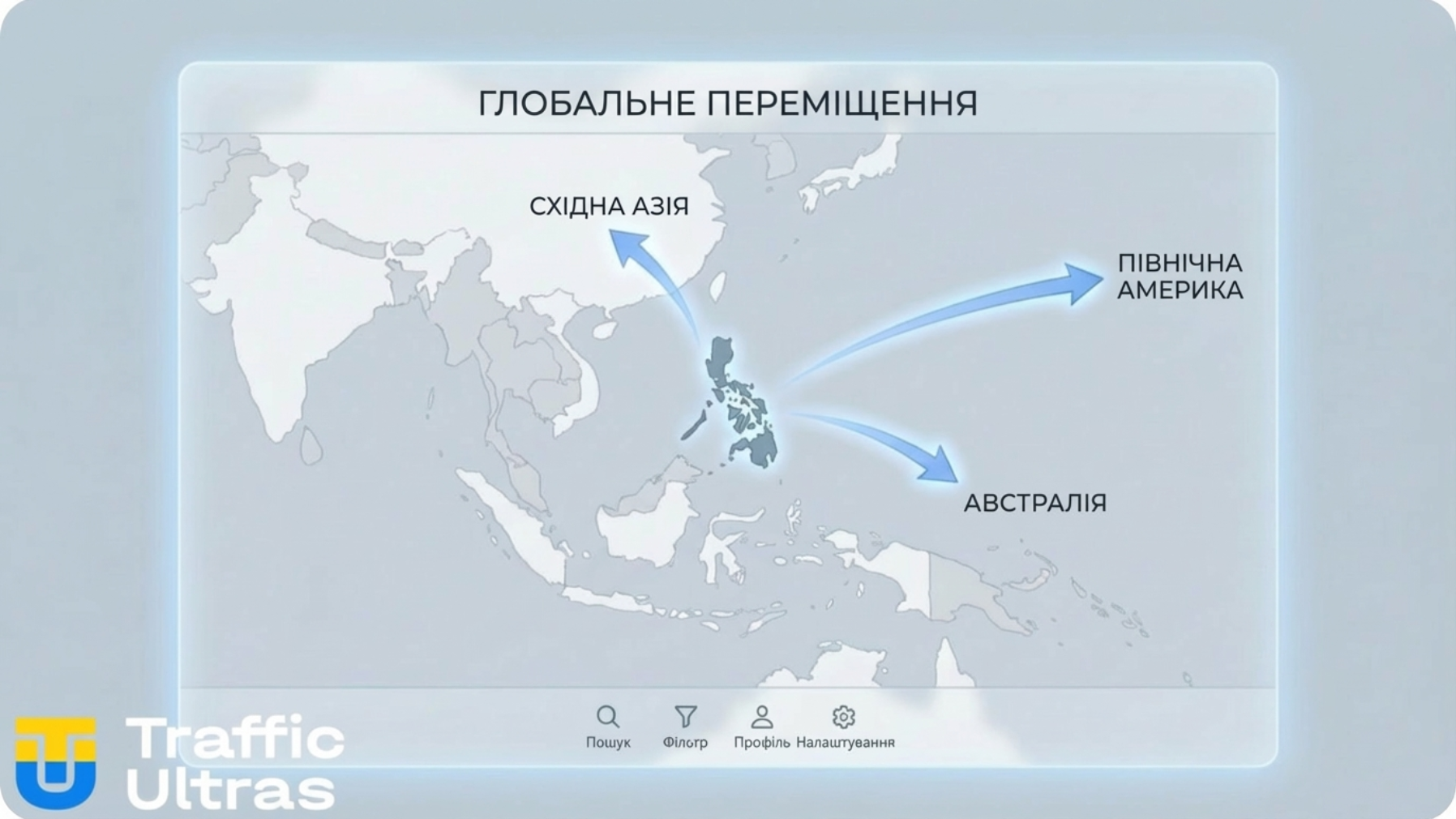 Схема релокації гральних хабів з Філіппін до Південно-Східної Азії.