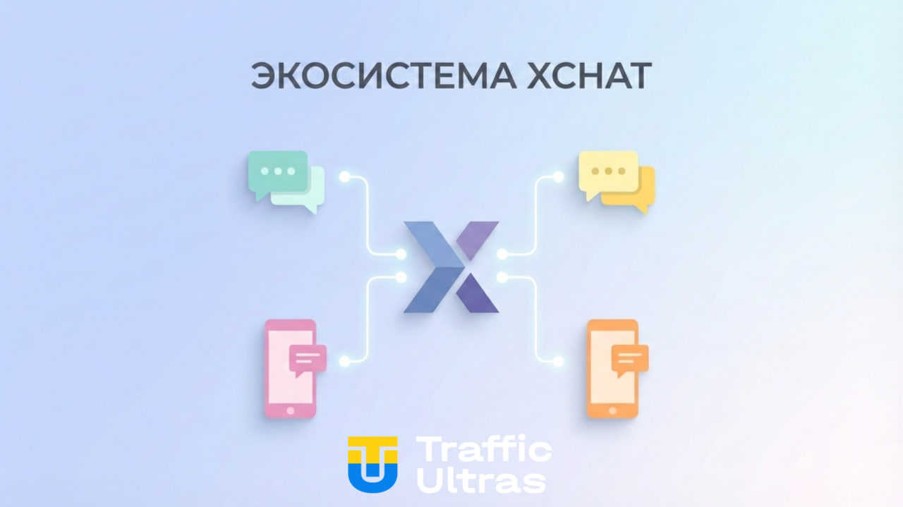 Инфографика XChat: мессенджер как часть экосистемы X Илона Маска.