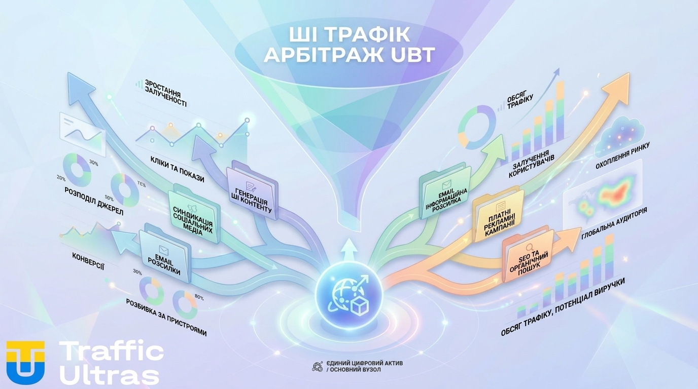  УБТ трафік арбітраж ШІ креативи генерація