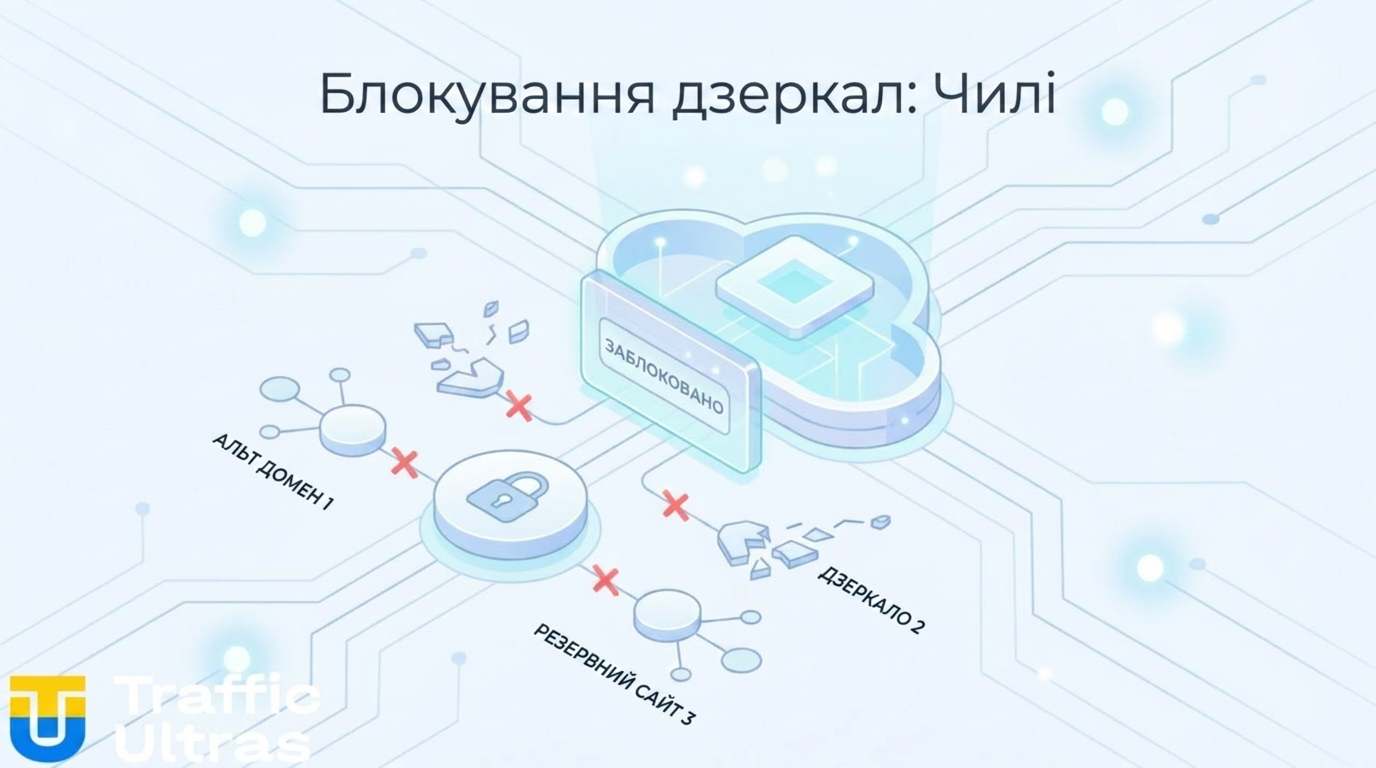 Блокування дзеркал гемблінг-платформ провайдерами в Чилі
