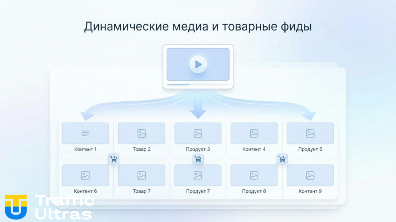 Динамические форматы рекламы Meta Ads загрузка до 10 медиафайлов