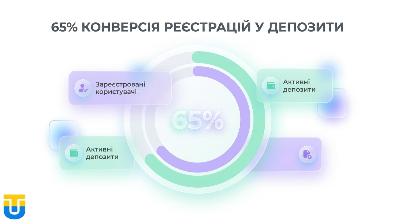 Графік Reg2Dep 65% на пошуковому трафіку в Канаді.