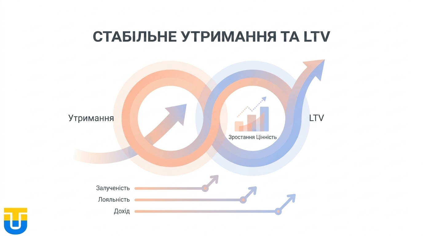 Схема ретеншну та LTV для iGaming офферів у Канаді.