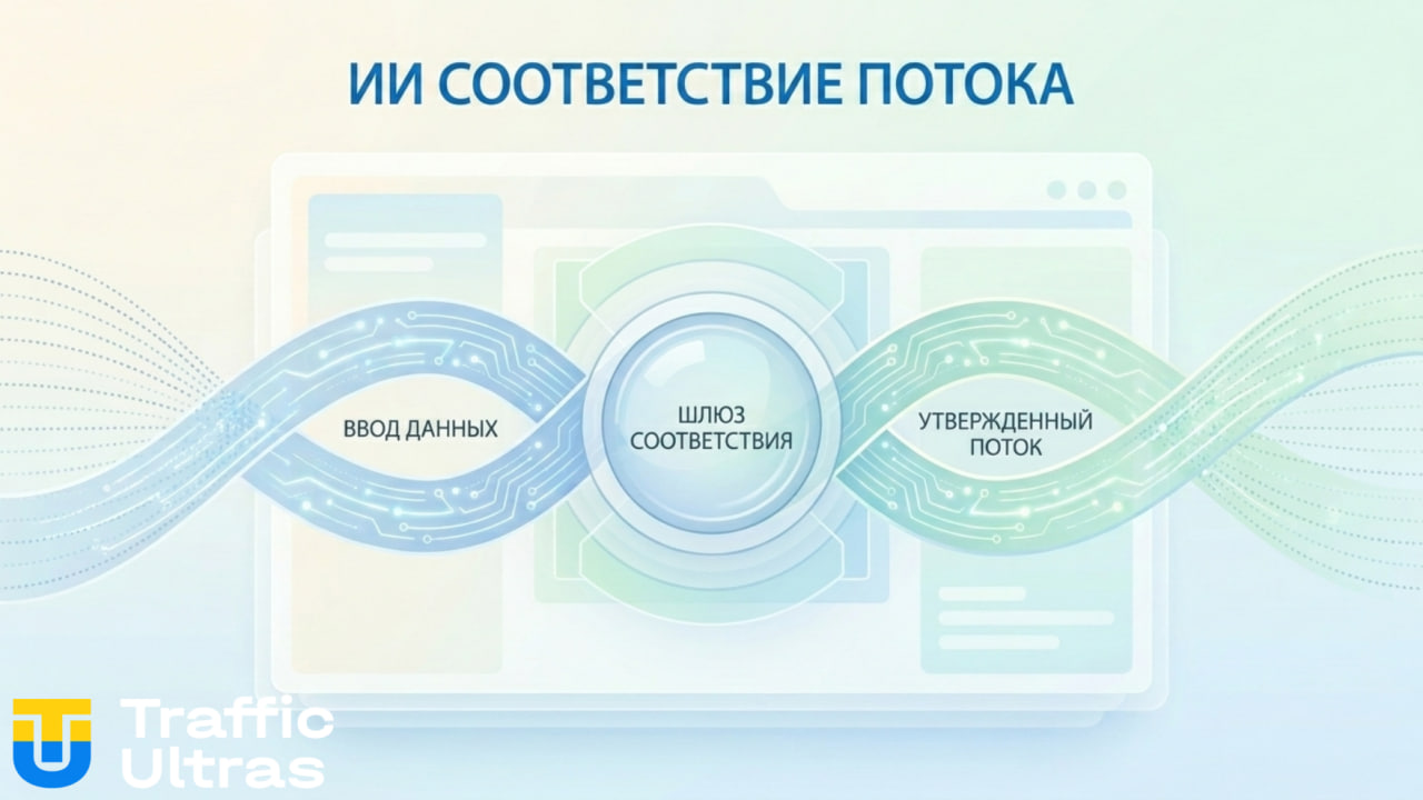 Схема прохождения модерации Google через AI-фильтр.