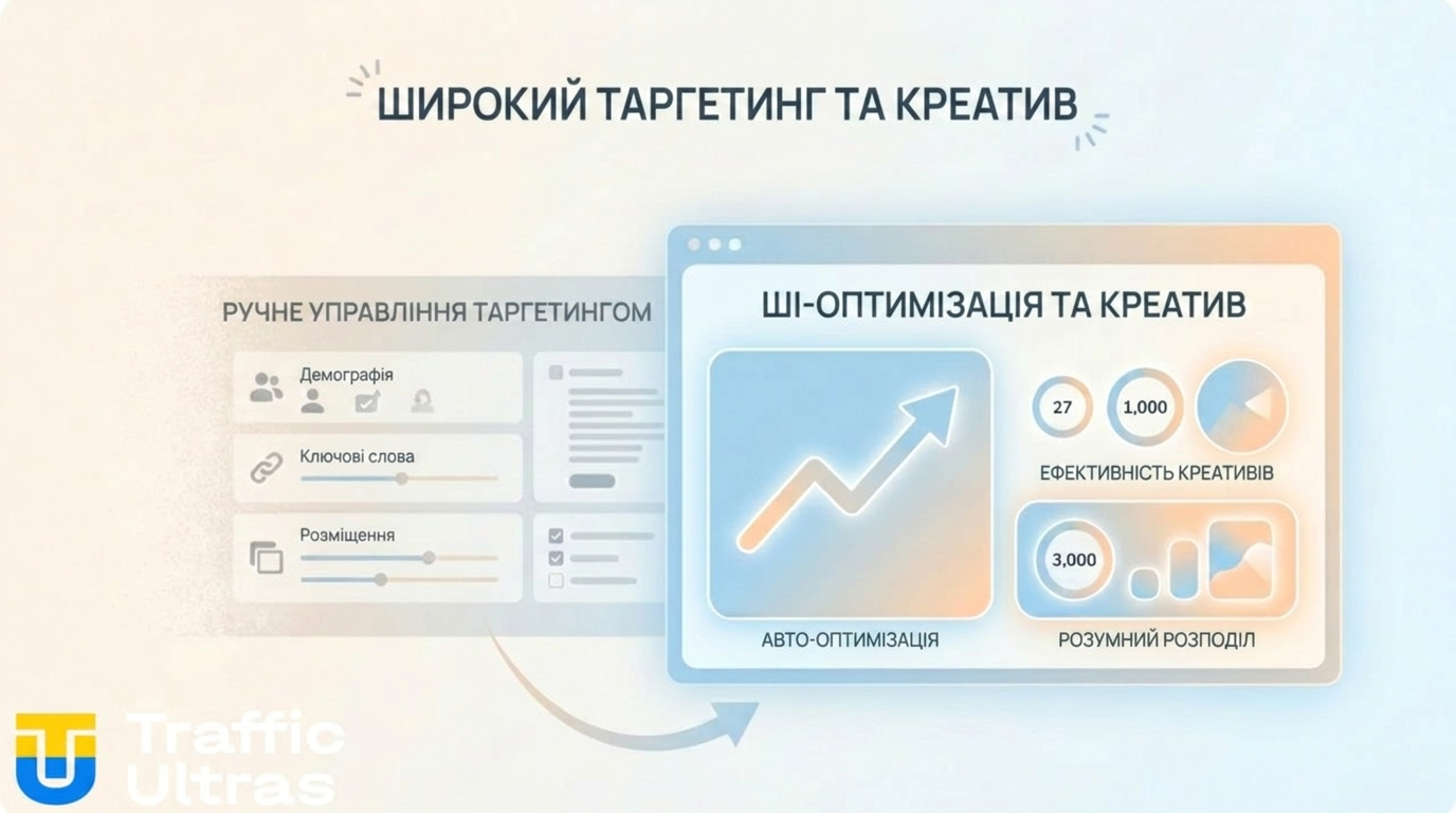 Вплив оновлення Meta на таргетинг широка аудиторія та креативи