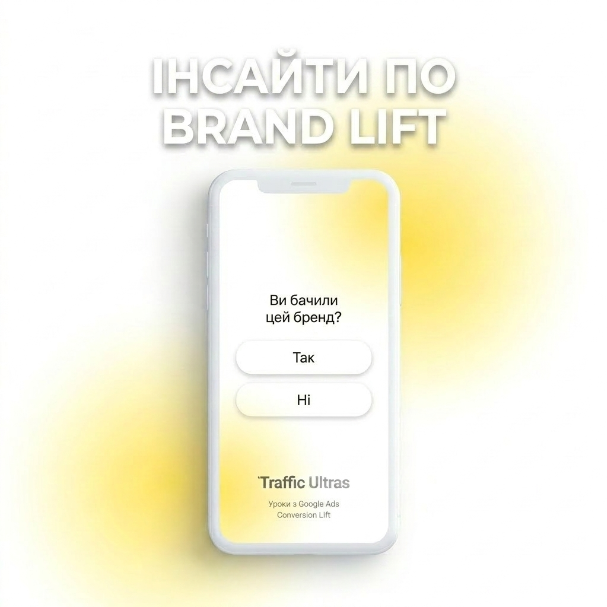  Опитування Brand Lift у YouTube та Google Ads.