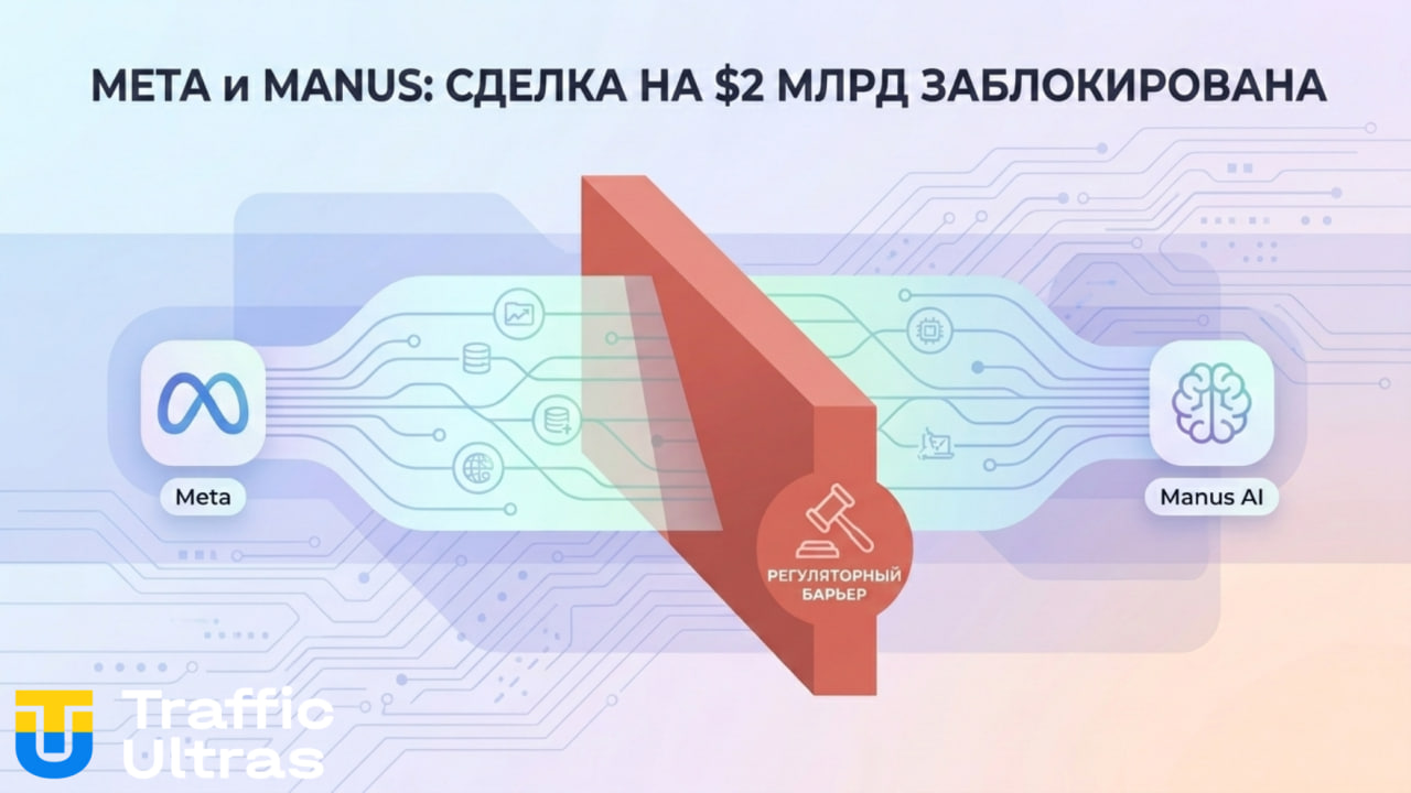 Китай заблокировал сделку Meta и ИИ-стартапа Manus на 2 млрд долларов