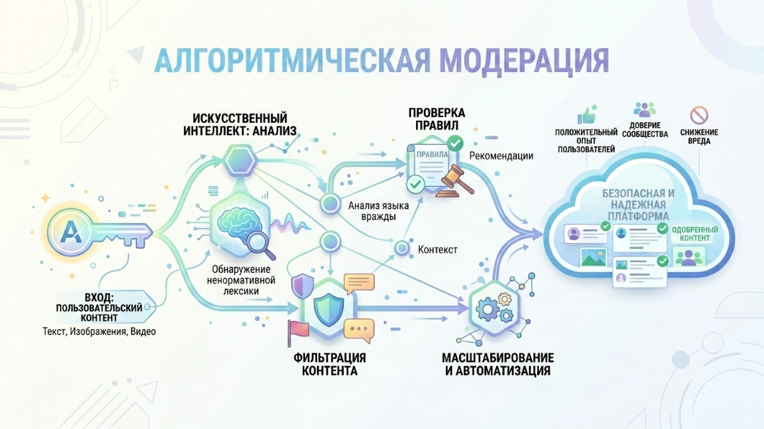 Модерация метаданных TikTok алгоритмом