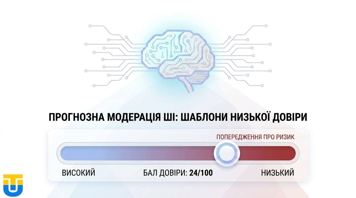 Схема роботи ШІ-модерації TikTok Shop 2026, предиктивний аналіз.