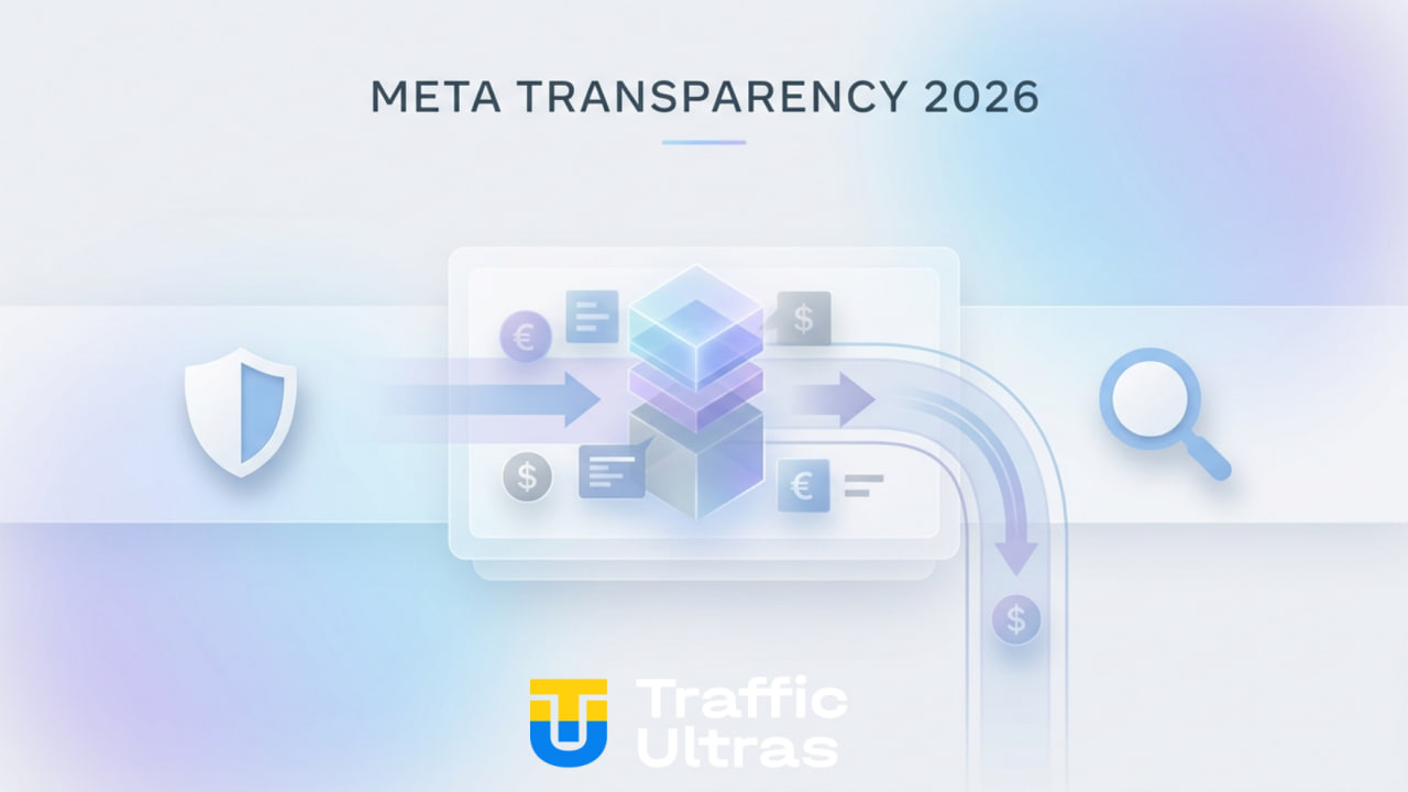 Інфографіка оновлення правил Meta Developer Policies 2026 про прозорість бюджетів.