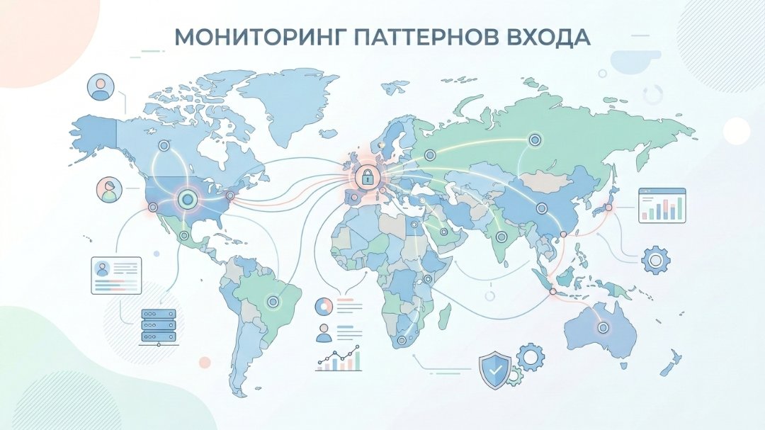 Анализ географии входов в аккаунт Google Ads