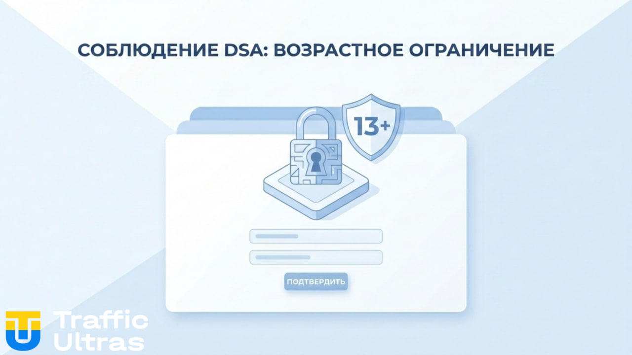Интерфейс верификации возраста Meta под требования DSA.