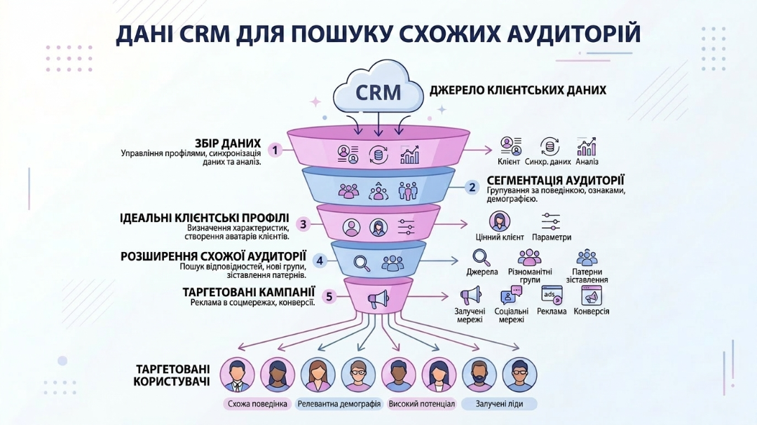 Використання даних CRM для створення Look-alike аудиторій у TikTok
