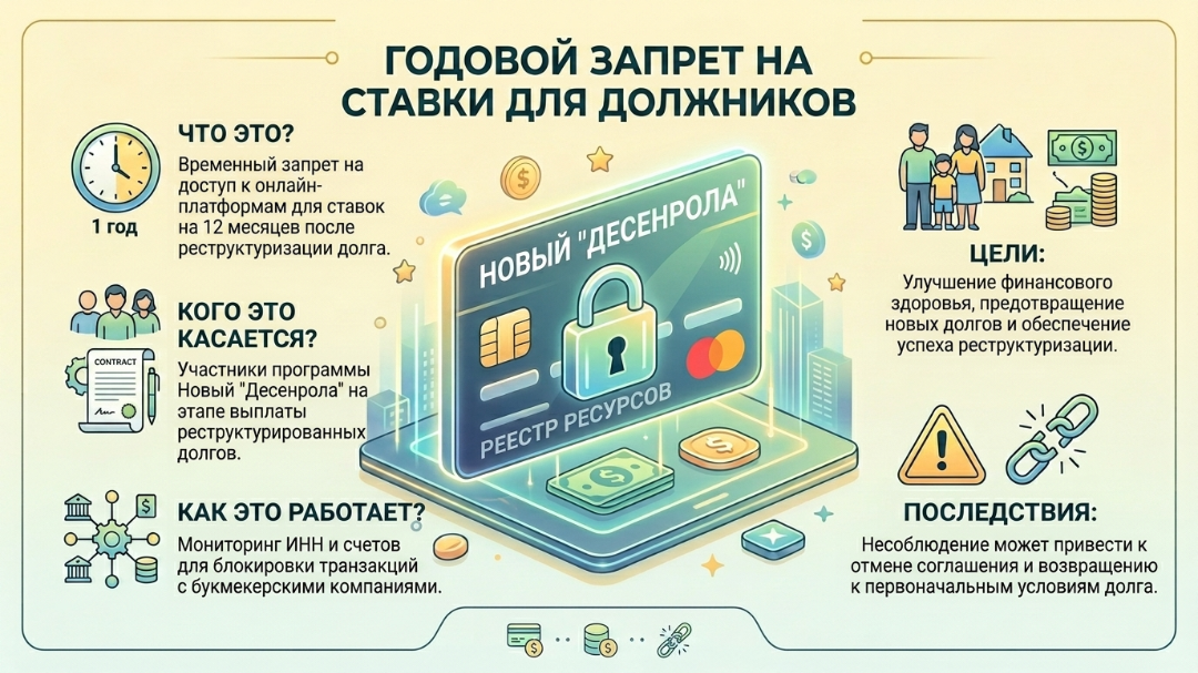  Запрет на ставки на 1 год для участников Novo Desenrola