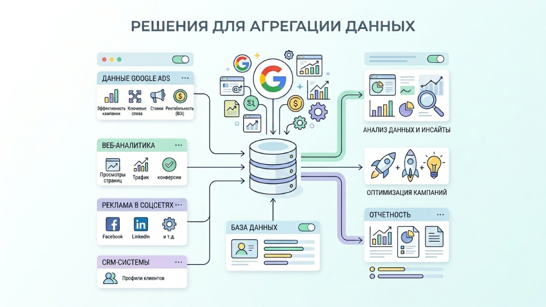 Использование BigQuery для отчетов по локальным кампаниям