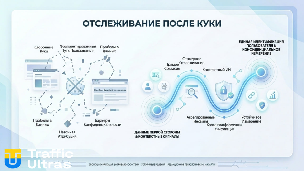 Схема потери данных без использования Enhanced Conversions.