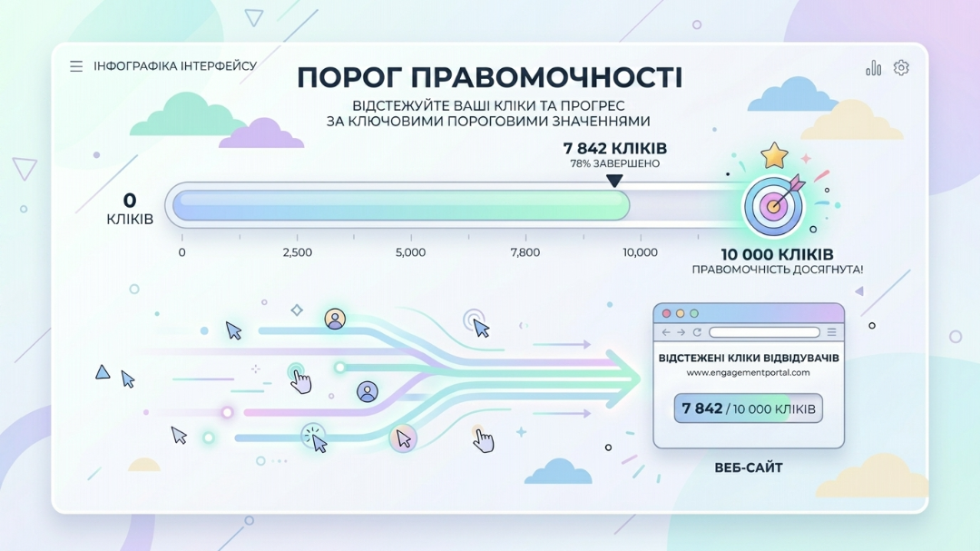 Умови активації розширення Site Visits: 10 тисяч кліків.